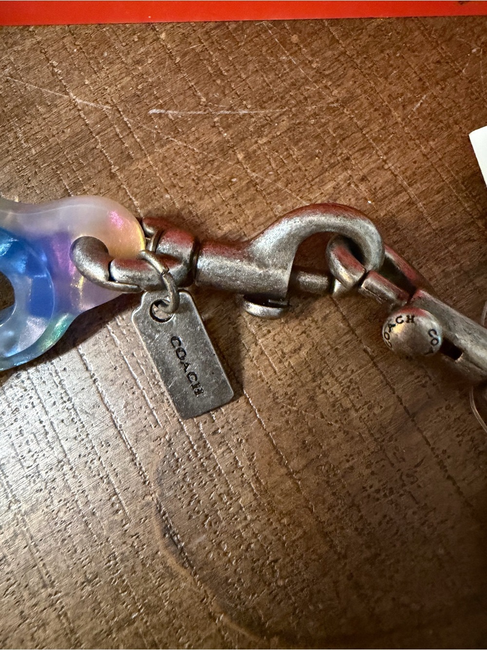 Coach Multicolor Chain Link Resin Strap (NWT) - Picture 3 of 7